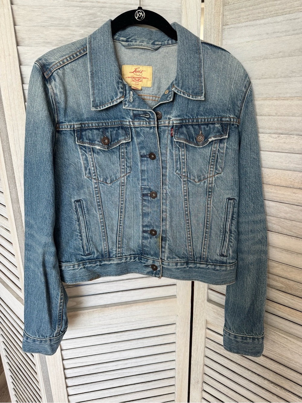 Levi's Medium Blue Vintage Wash Denim Trucker Jacket